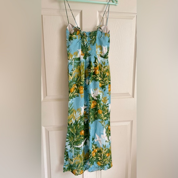 NWOT Reformation Kourtney Midi Dress in Villa Livia - Picture 6 of 7